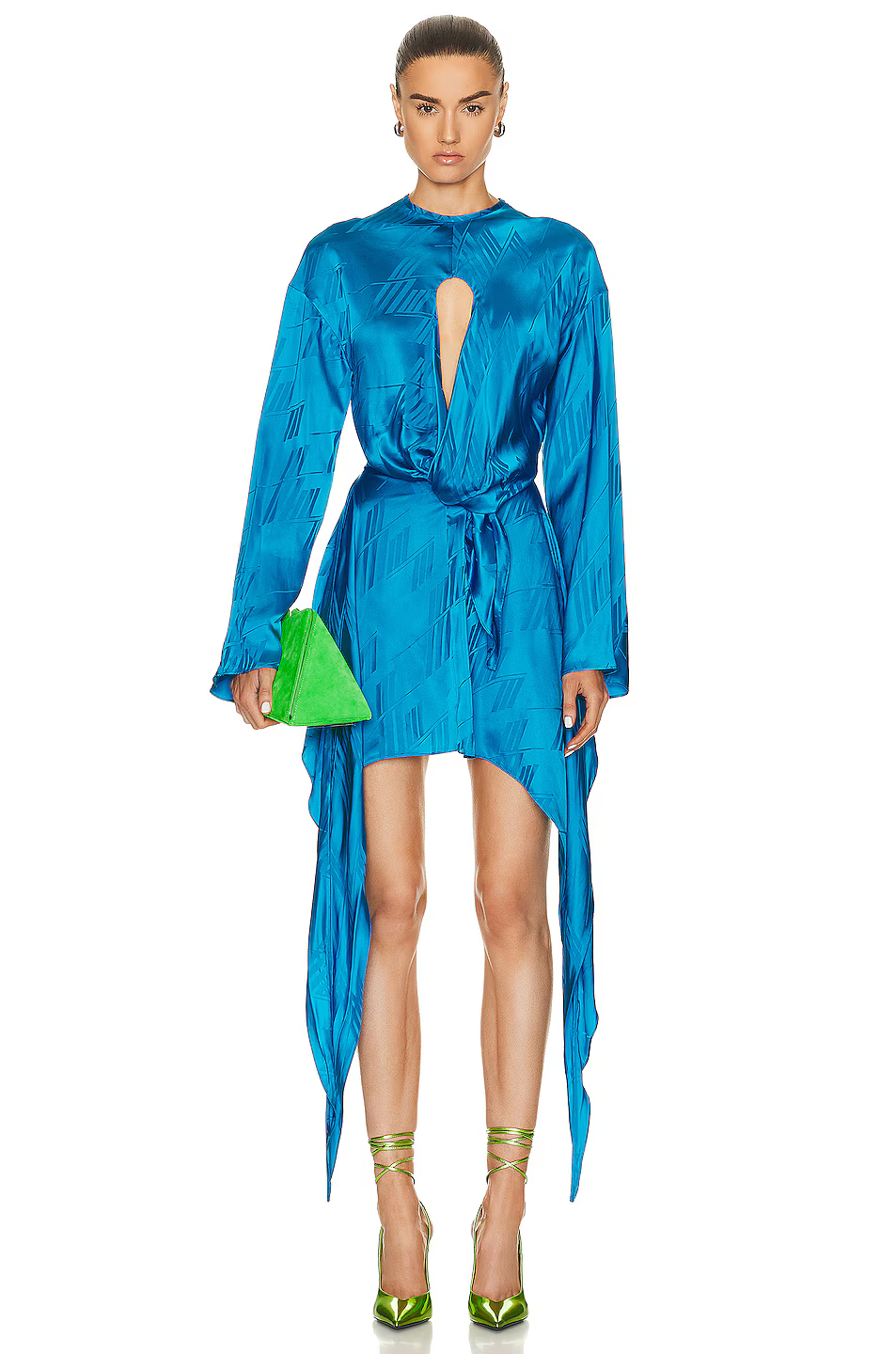 The Attico Woman Dress Louie Capri Blue