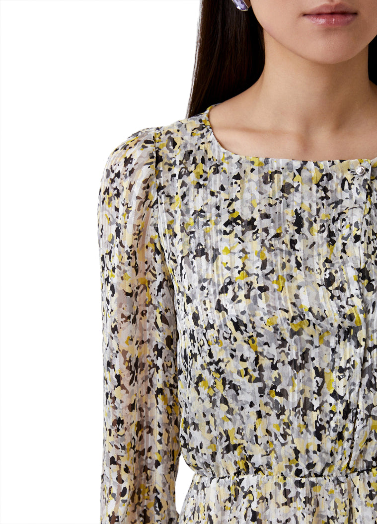 abito abstract camu print