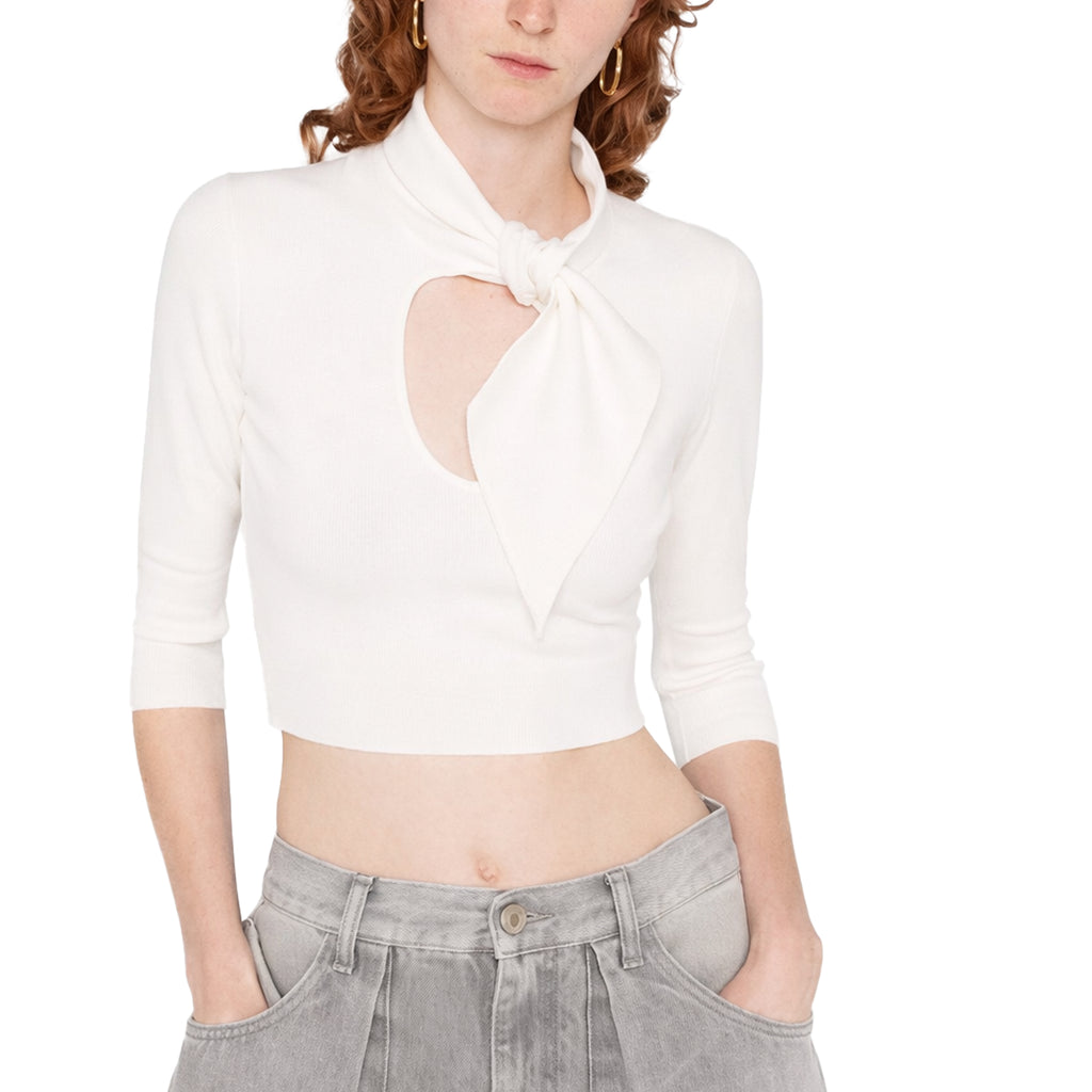The Attico Woman White Sweaters