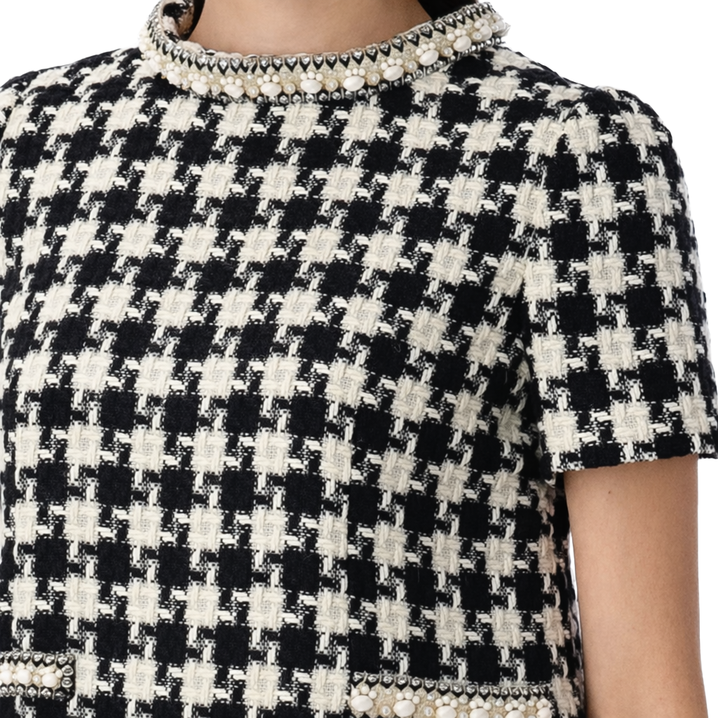 Valentino Garavani Woman Dress Scacchi Black