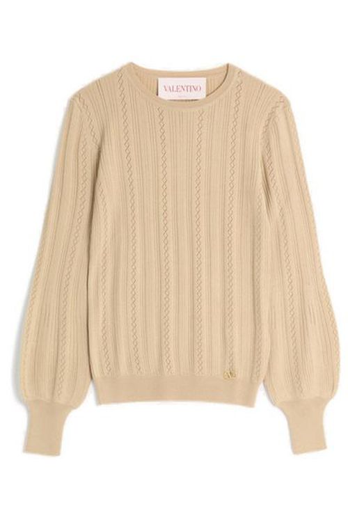 Valentino Garavani Woman Beige Sweaters