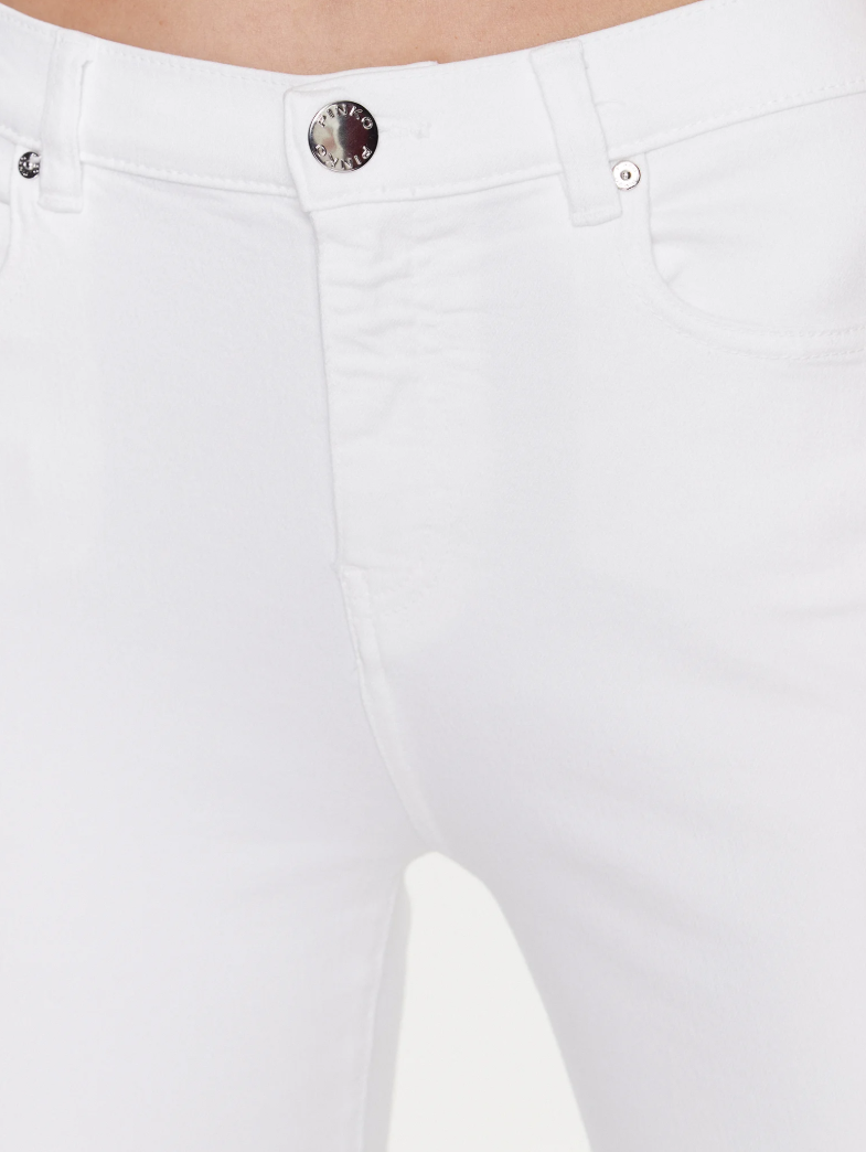 Pinko Woman White Trousers