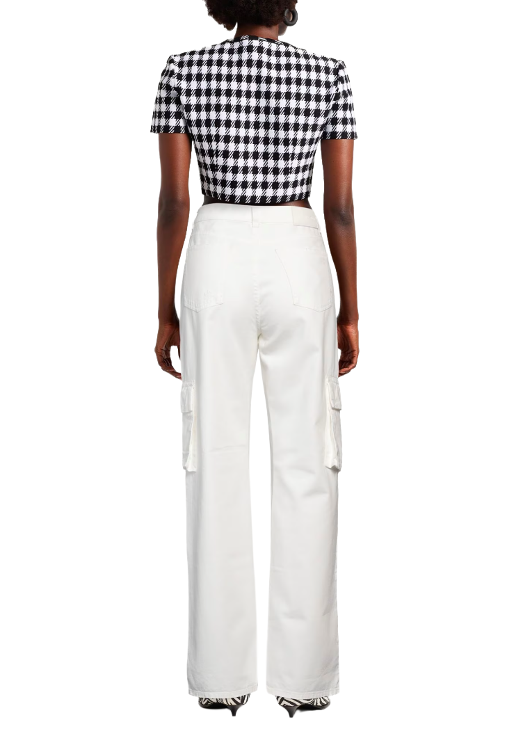 Pinko Woman White Trousers