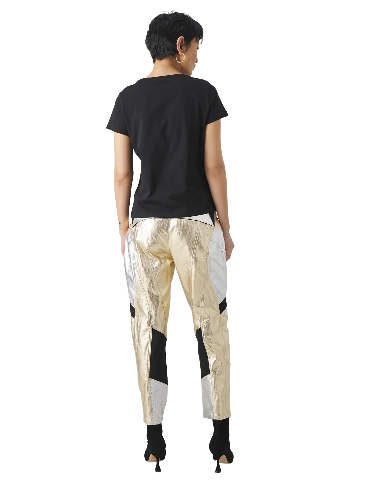 pantaloni prometeo gold silver