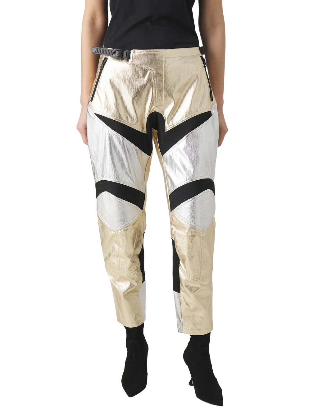 pantaloni prometeo gold silver