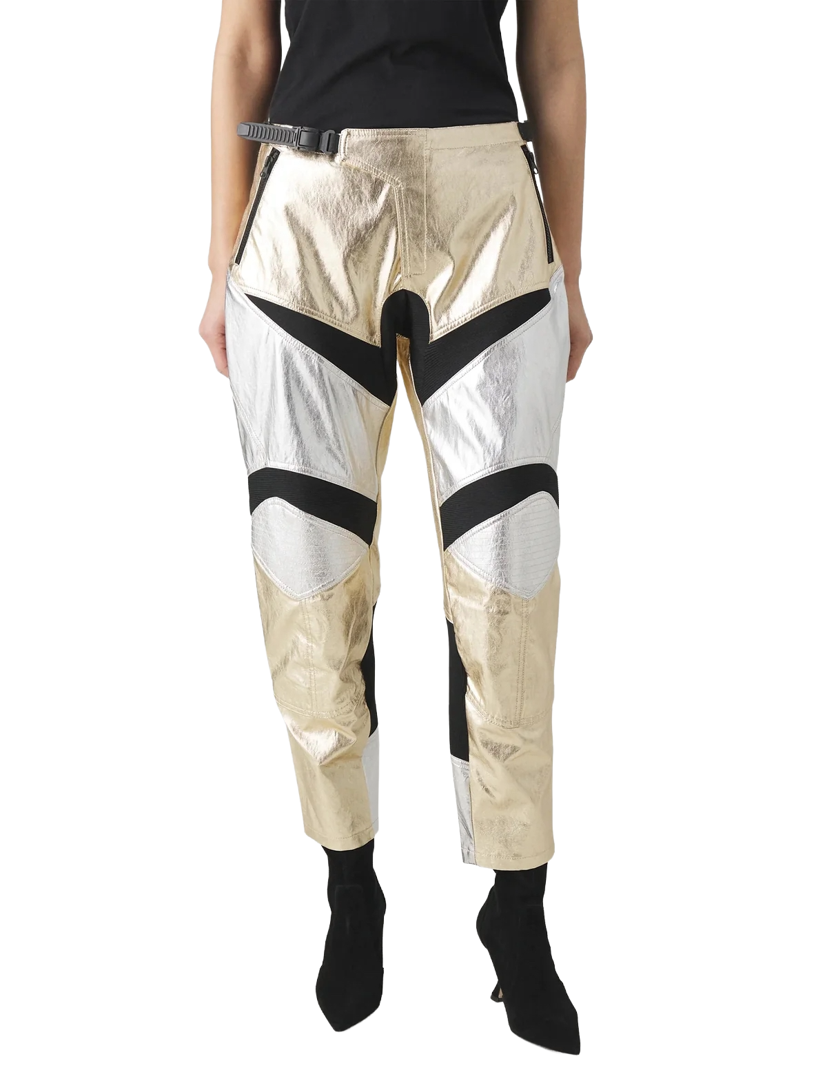 pantaloni prometeo gold silver
