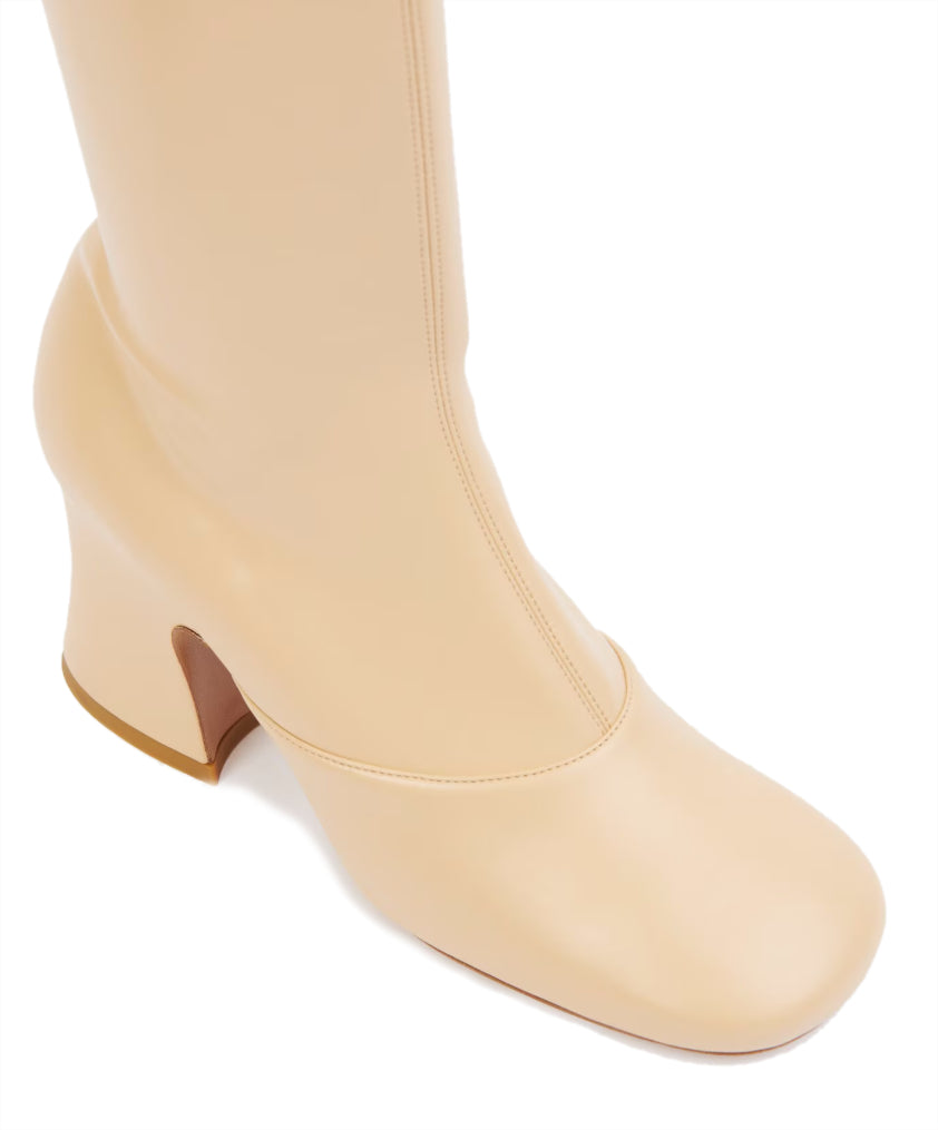 janis heeled boot beige