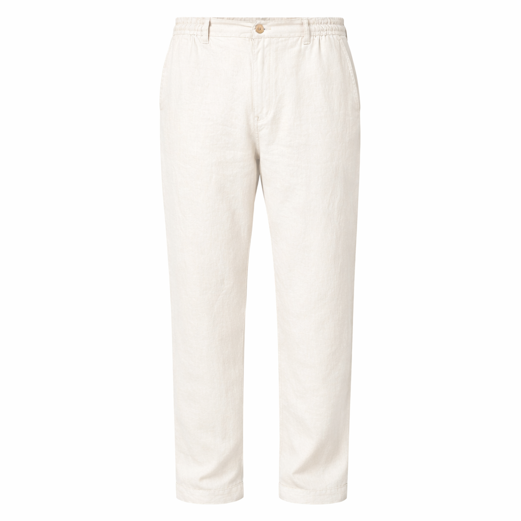 Alpha Studio Man White Trousers