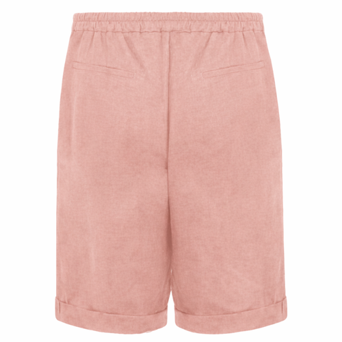 Alpha Studio Man Bermuda Shorts Linen Navetta Pink