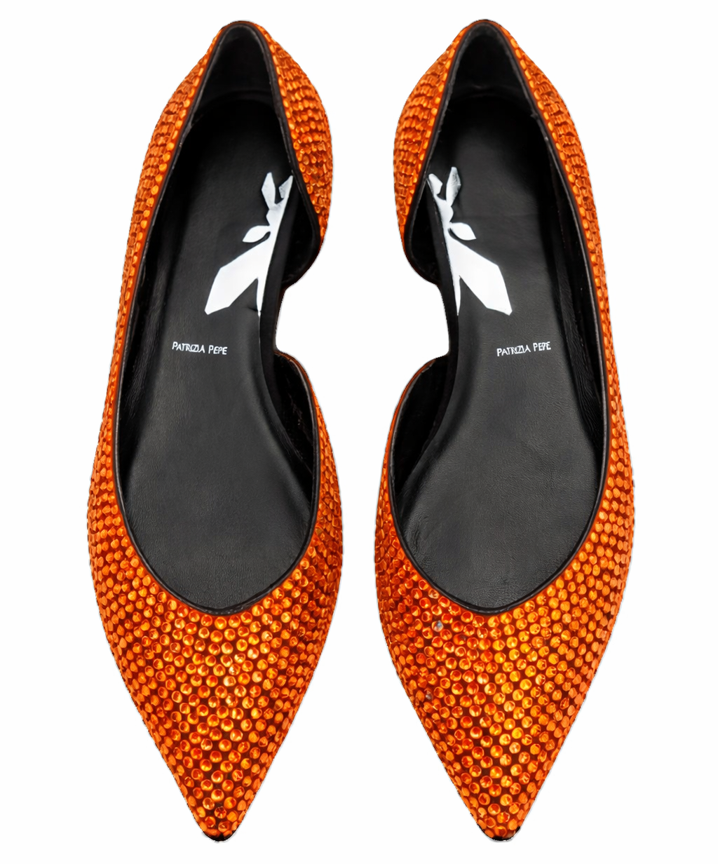 sandali orange crystal