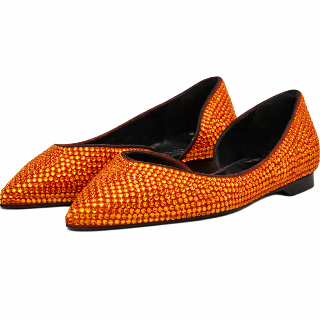 sandali orange crystal