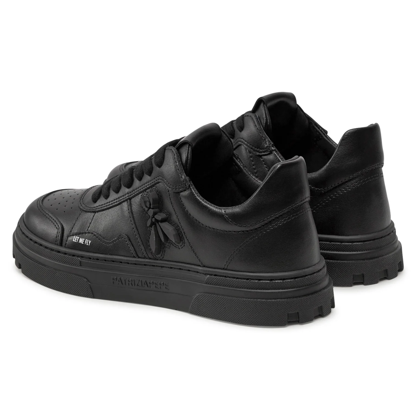 sneakers pelle nera