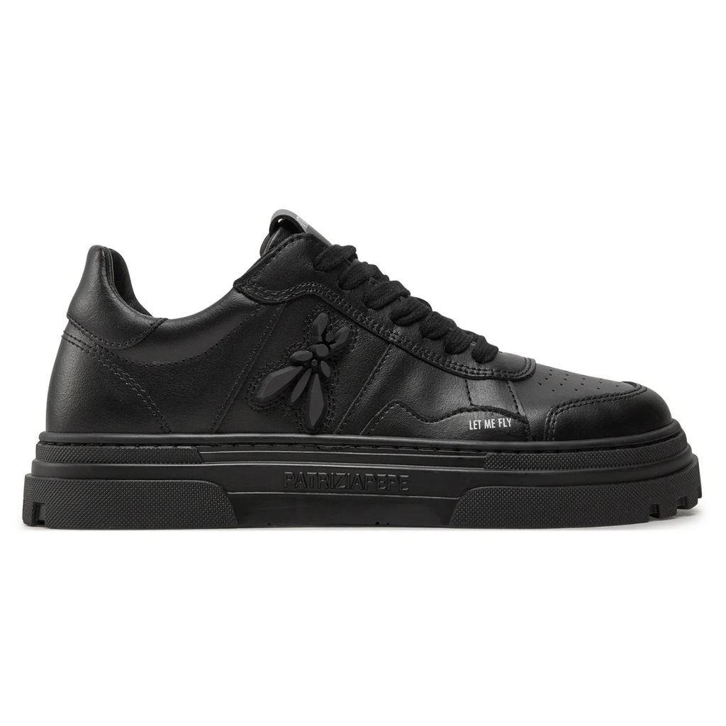 sneakers pelle nera