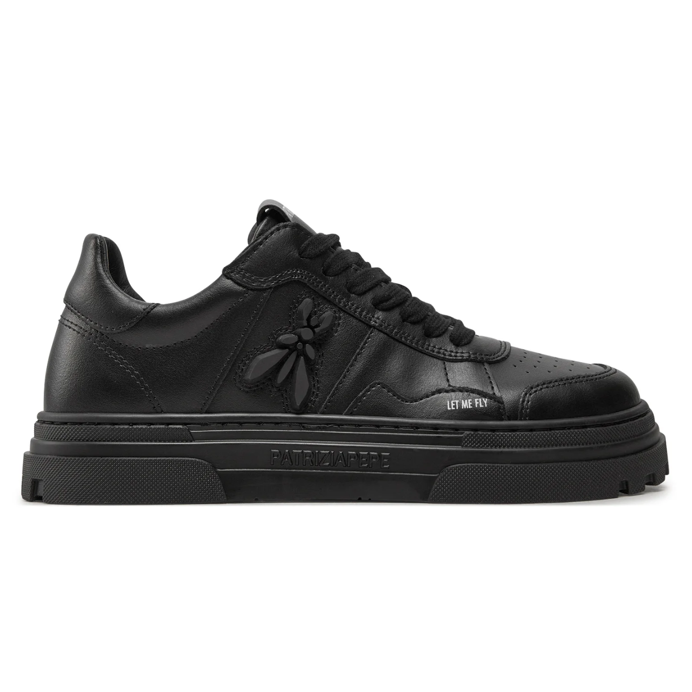 sneakers pelle nera