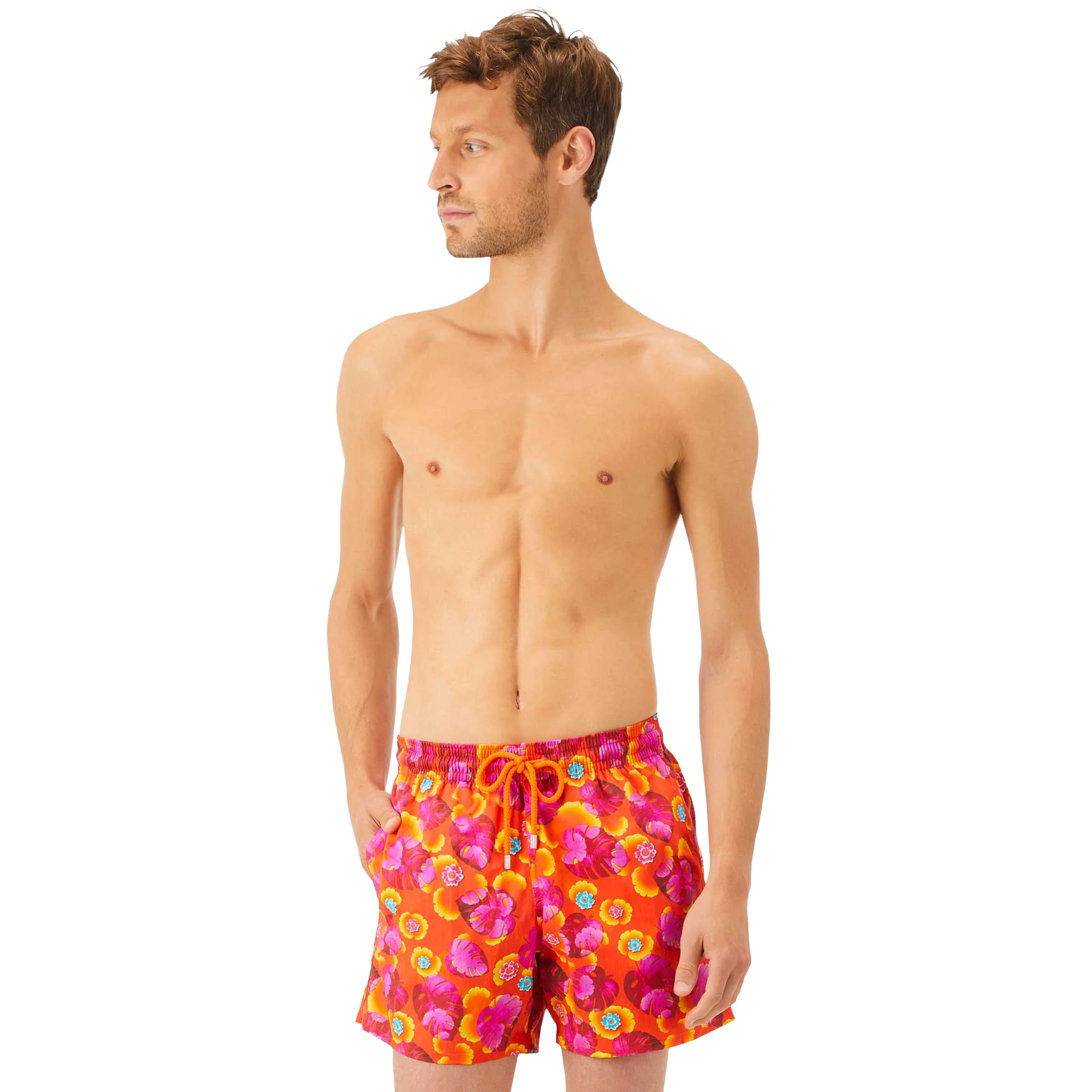swim shorts leaf vintage