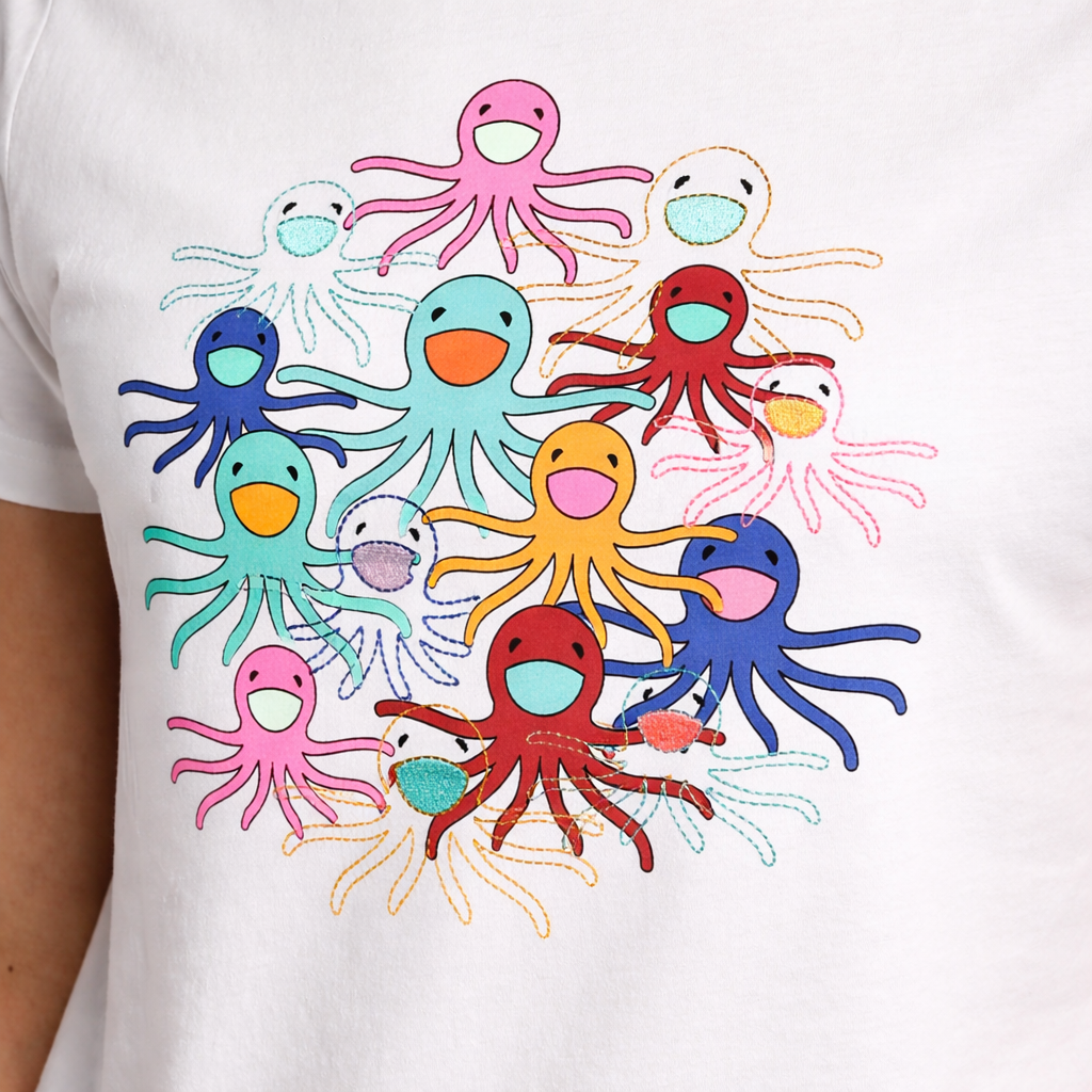Vilebrequin Man T-Shirt Tao White