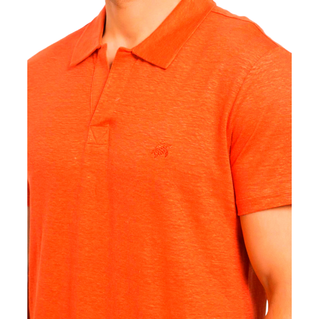 Vilebrequin Man Polo Arancio Abricot Orange