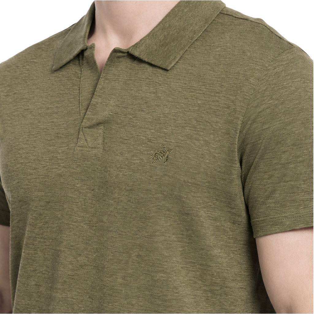 Vilebrequin Man Polo Oliva Green