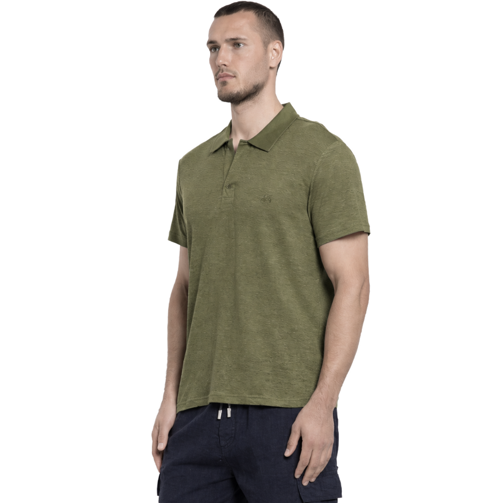 Vilebrequin Man Polo Oliva Green