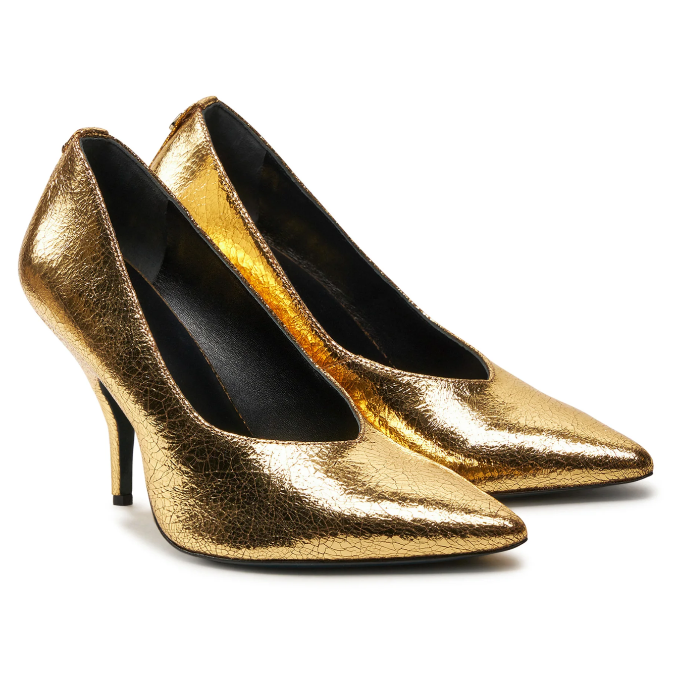 décolleté craquelé gold