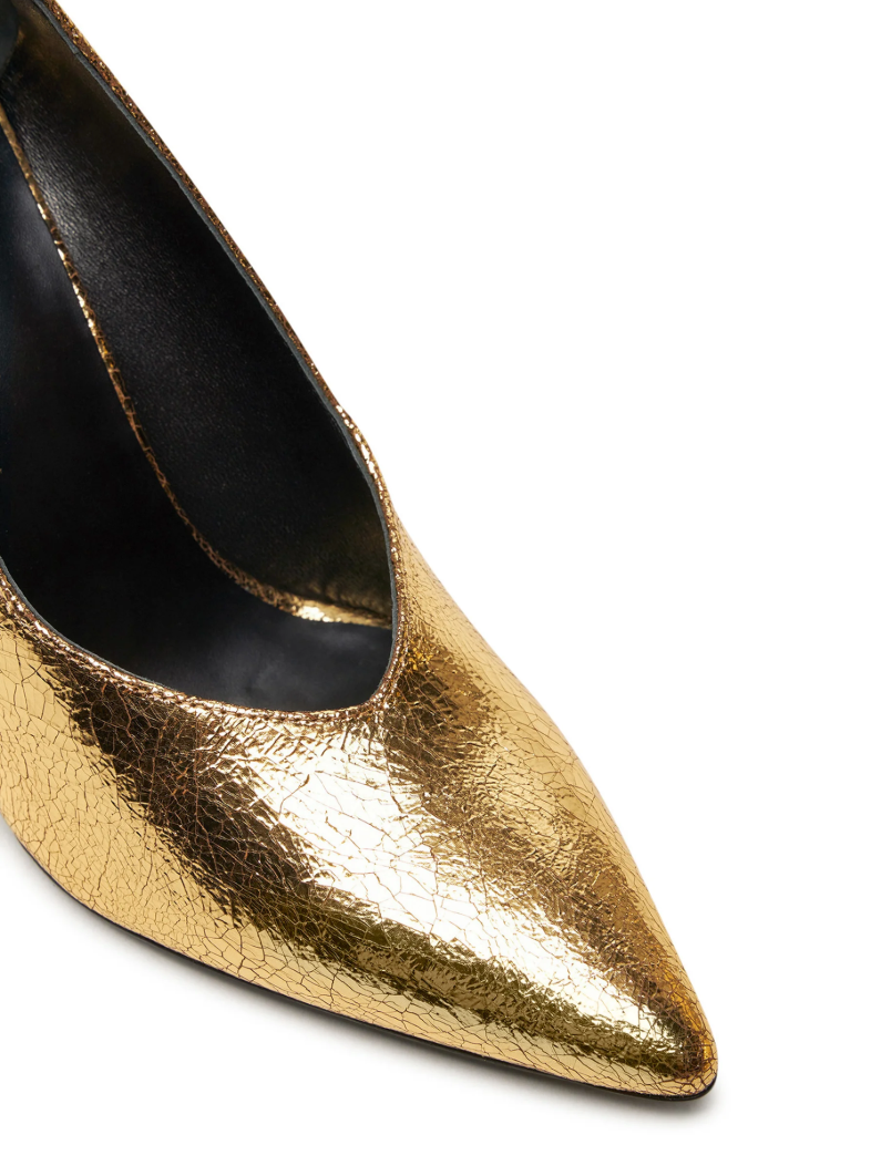 décolleté craquelé gold