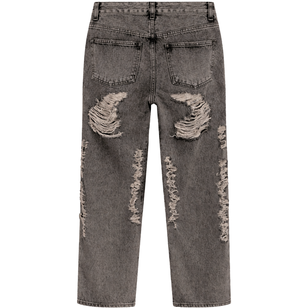 jeans strappati neri