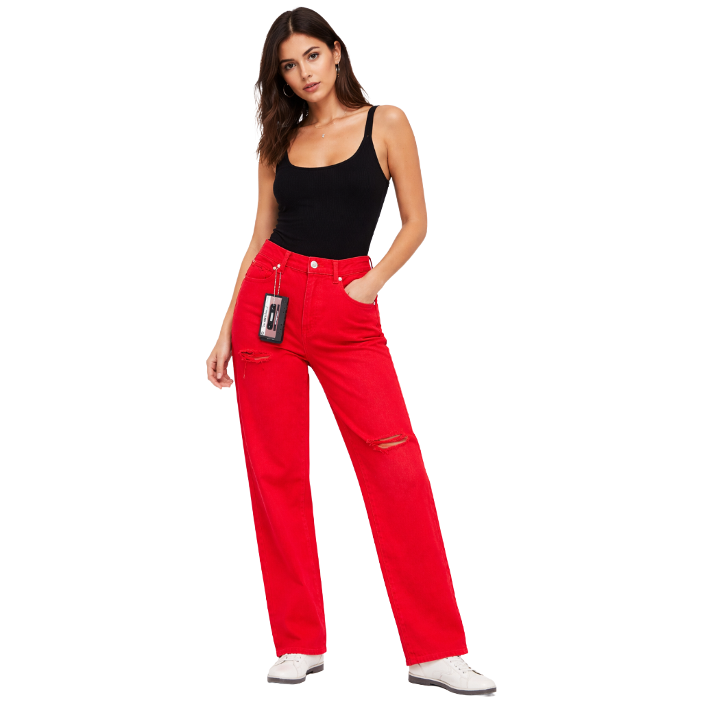 Elisabetta Franchi Woman Jeans Red