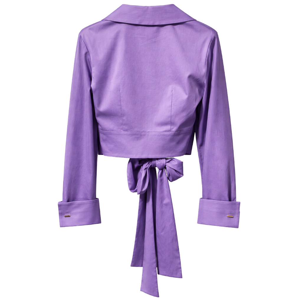 Elisabetta Franchi Woman Shirt Incrociata Due Code Purple