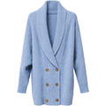 cappotto blu doppio petto