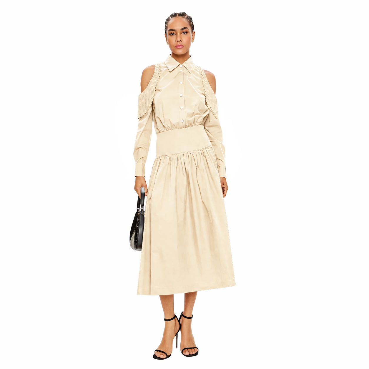 Pinko Woman Dress Hazzard Beige