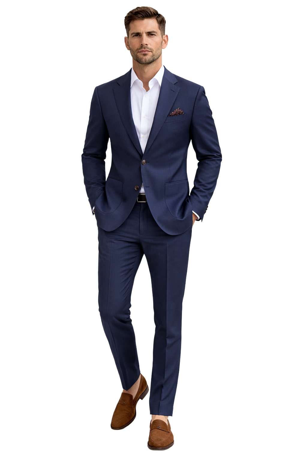 completo lana blu navy