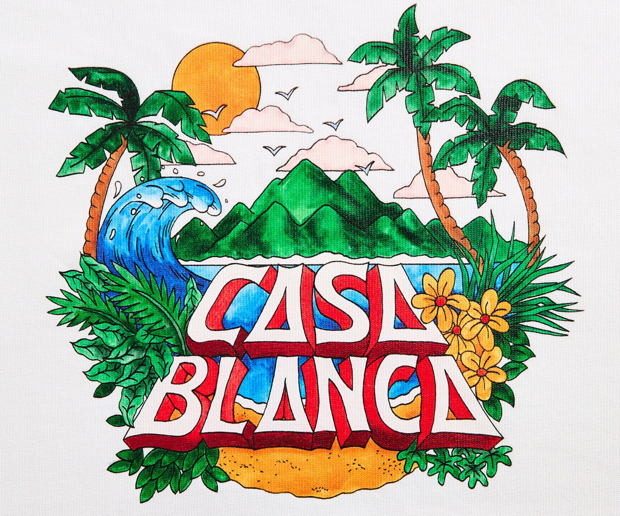 casa beach wave printed