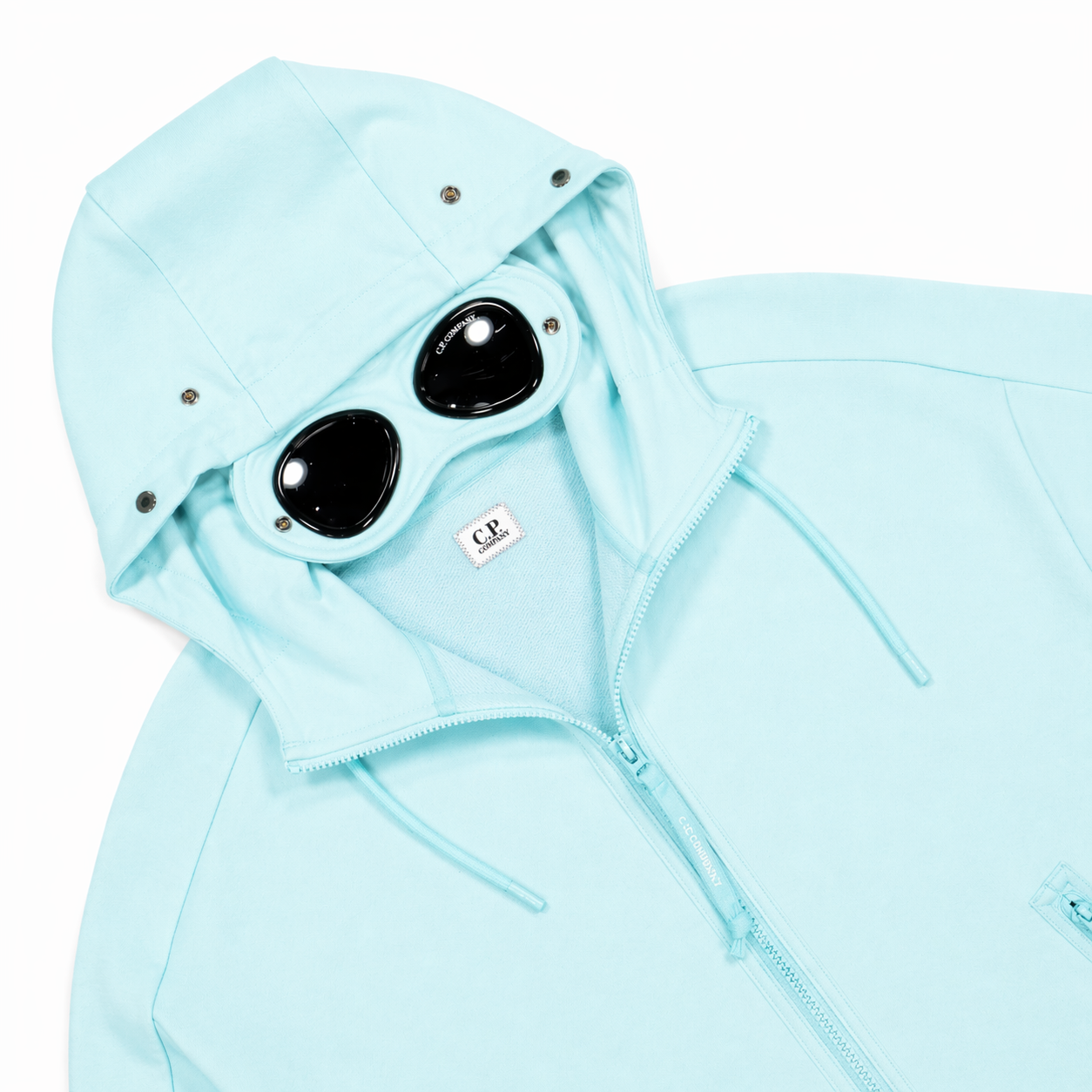 C.P. Company Man Sweatshirt Goggles Light Blue