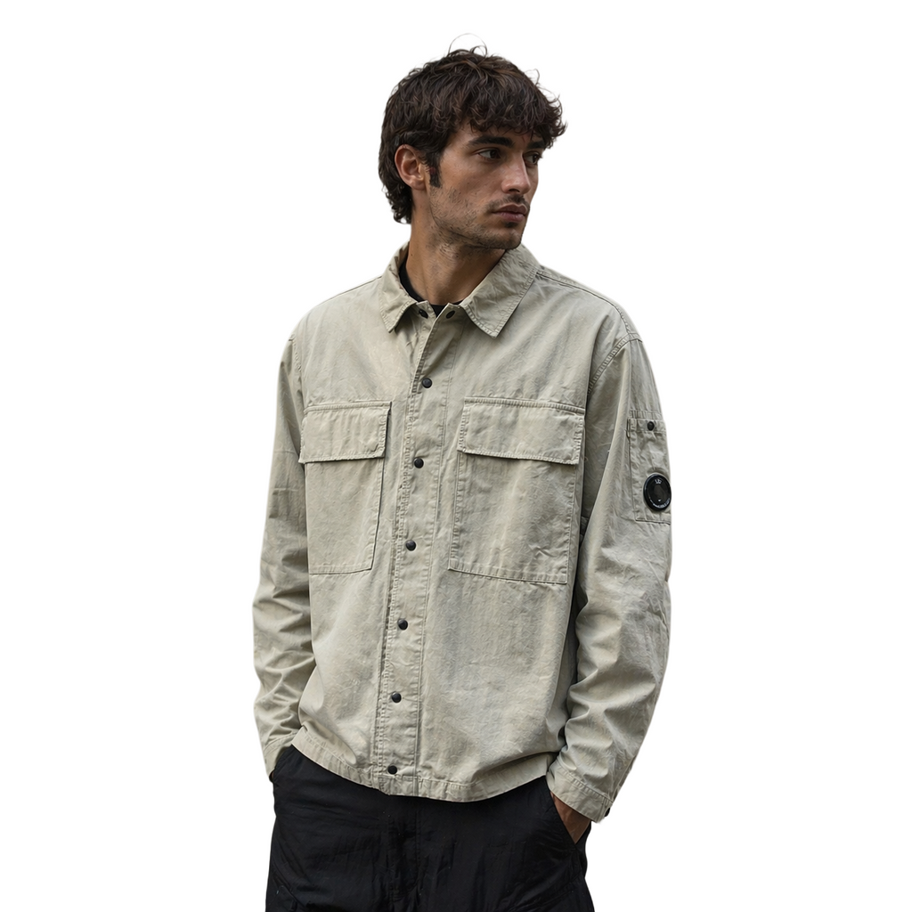 Overshirt con taschini
