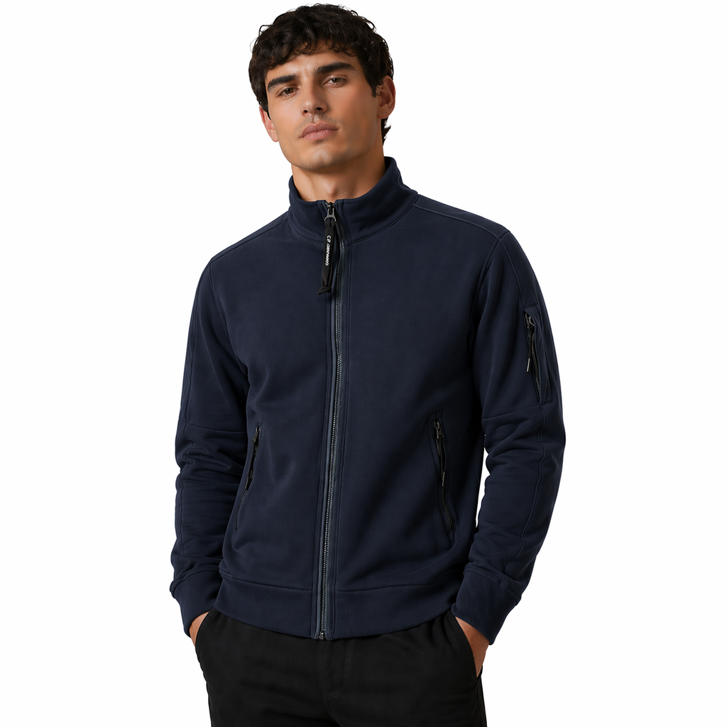 Sweatshirt polo collar
