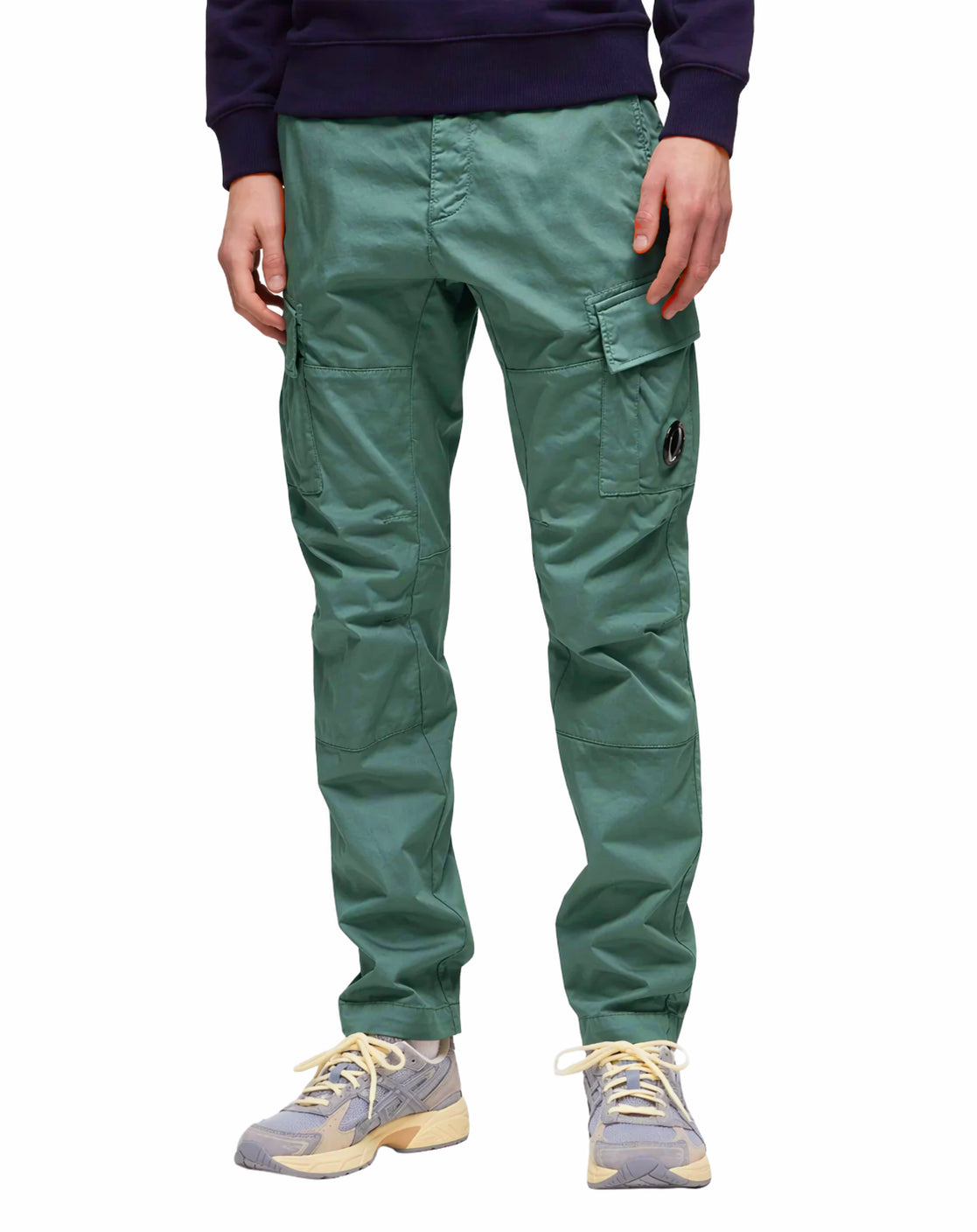 pantaloni cargo verde menta