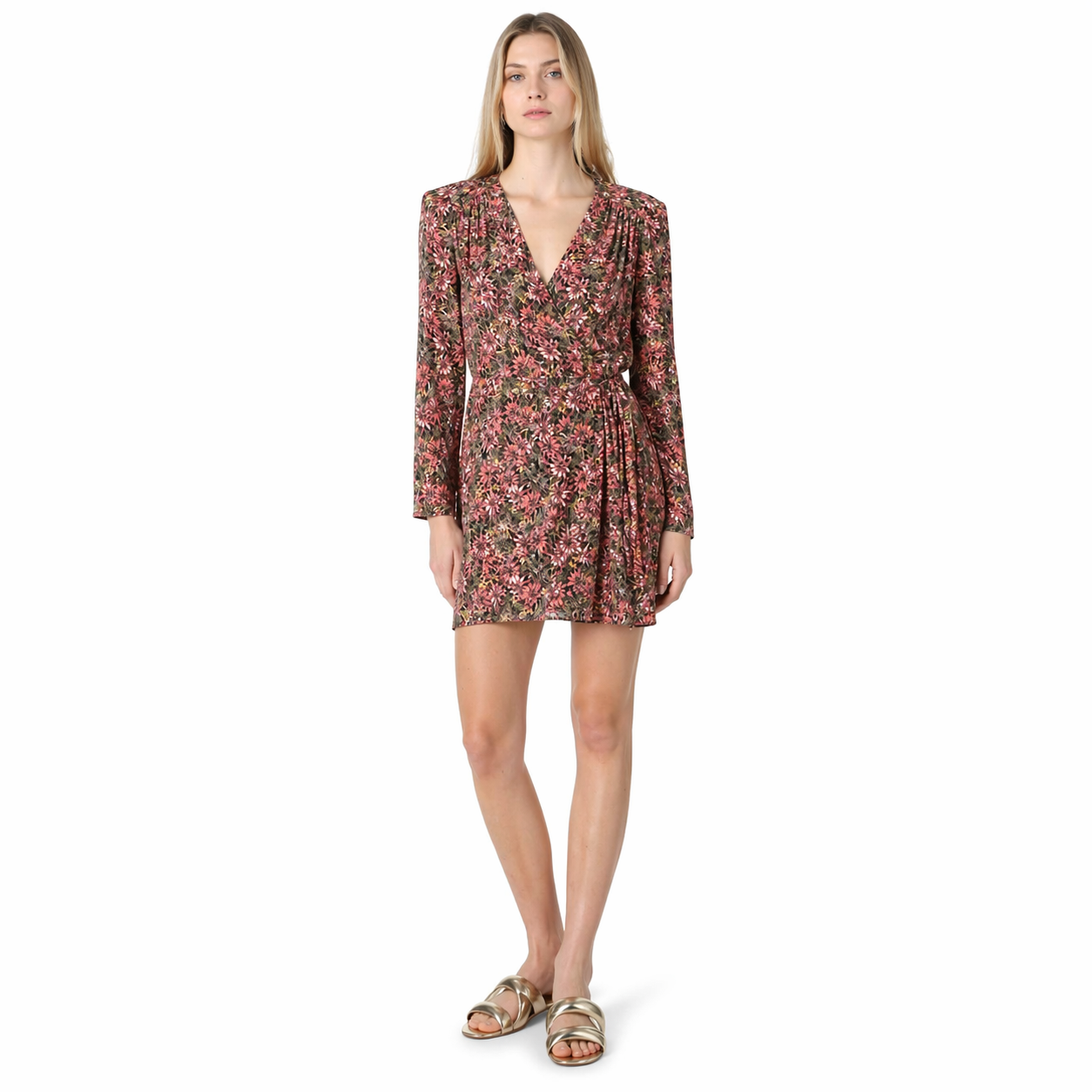 Patrizia Pepe Woman Dress Sensorial Flowers Multicolor