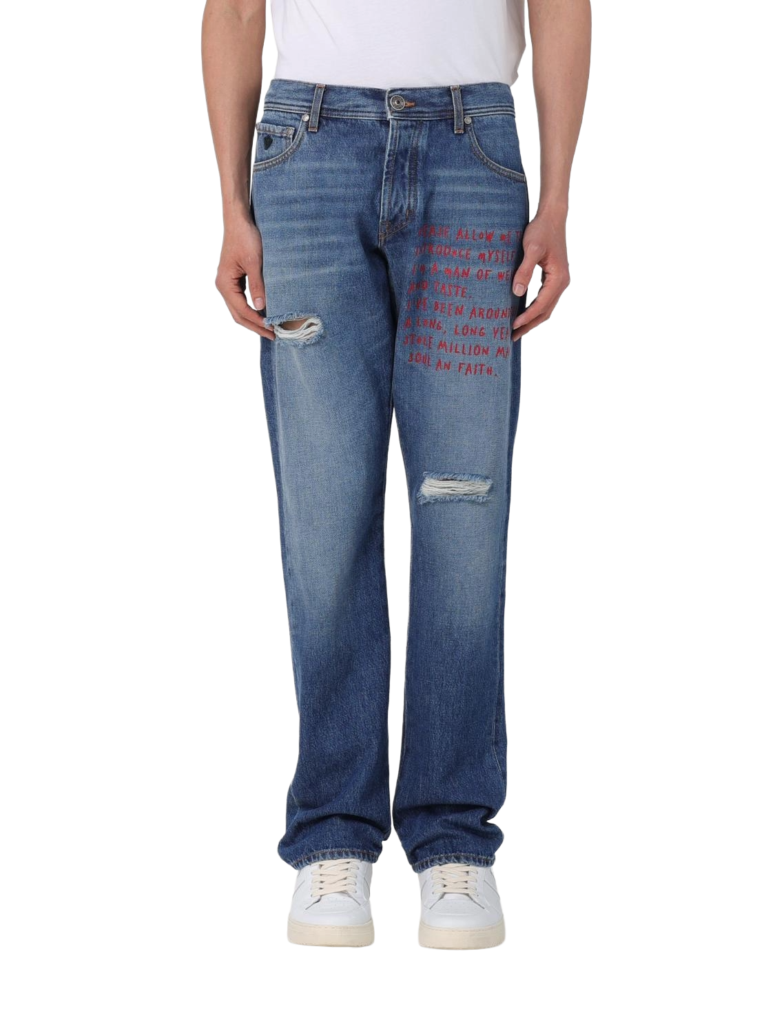 denim slim fit indaco