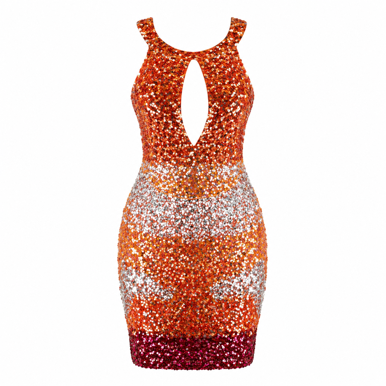Abito Martin Red Sequins 