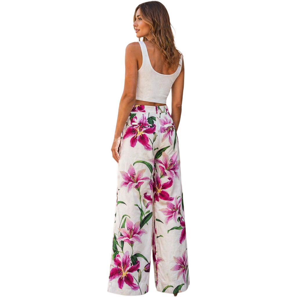 Dolce & Gabbana Woman Trousers Patterned Floral White