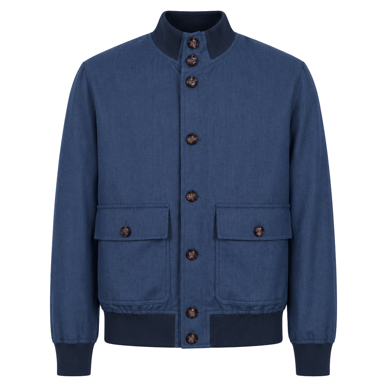 Loro Piana Fabric Man Blue Jackets