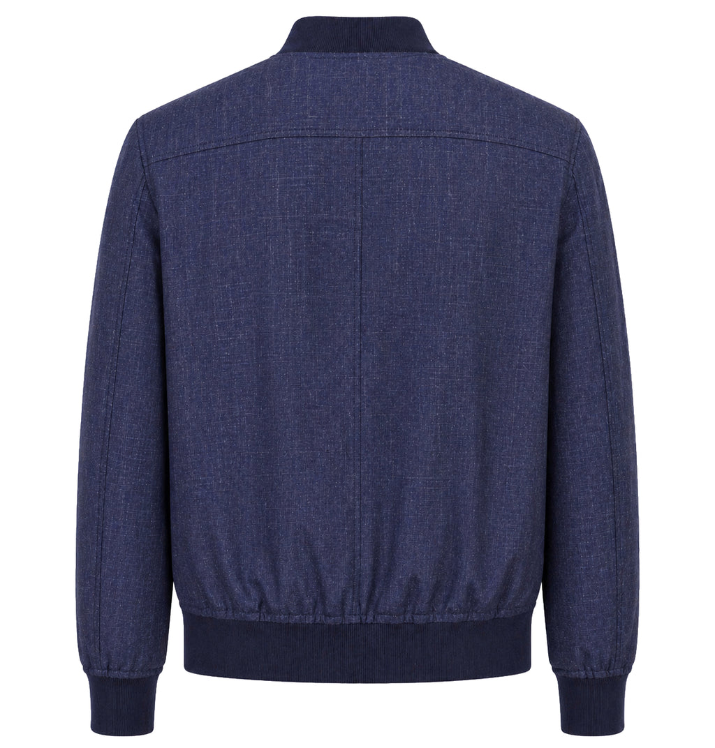 Loro Piana Linen Jacket Bomber Summertime — view 2