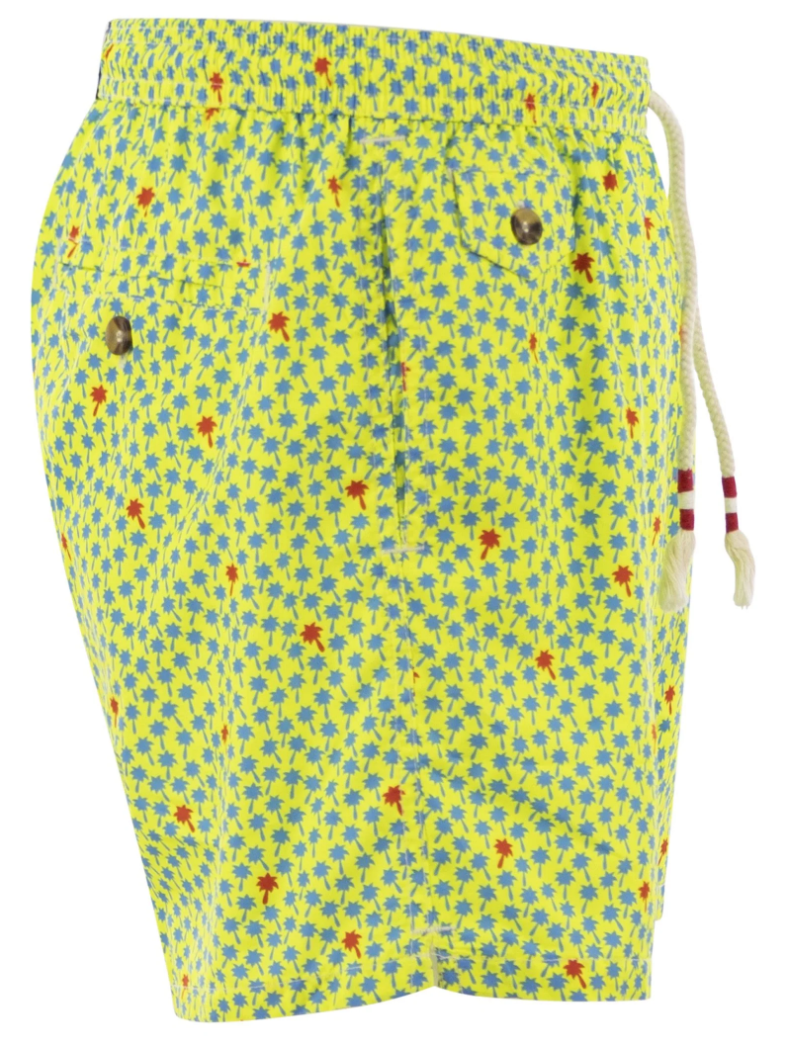 MC2 Saint Barth Man Lighting Foret Swimwear Yellow