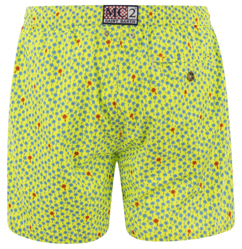 MC2 Saint Barth Man Lighting Foret Swimwear Yellow