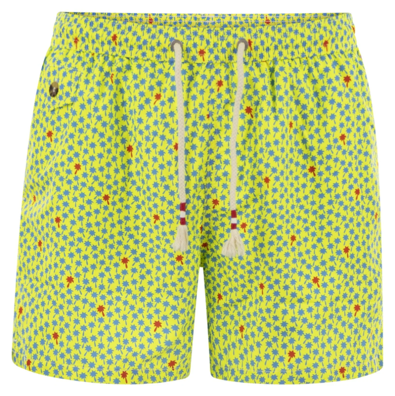 MC2 Saint Barth Man Lighting Foret Swimwear Yellow