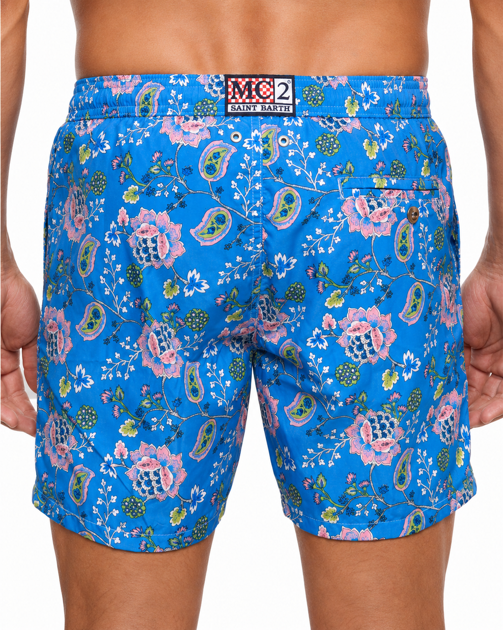 MC2 Saint Barth Man Lighting Indian Nature Swimwear Light Blue