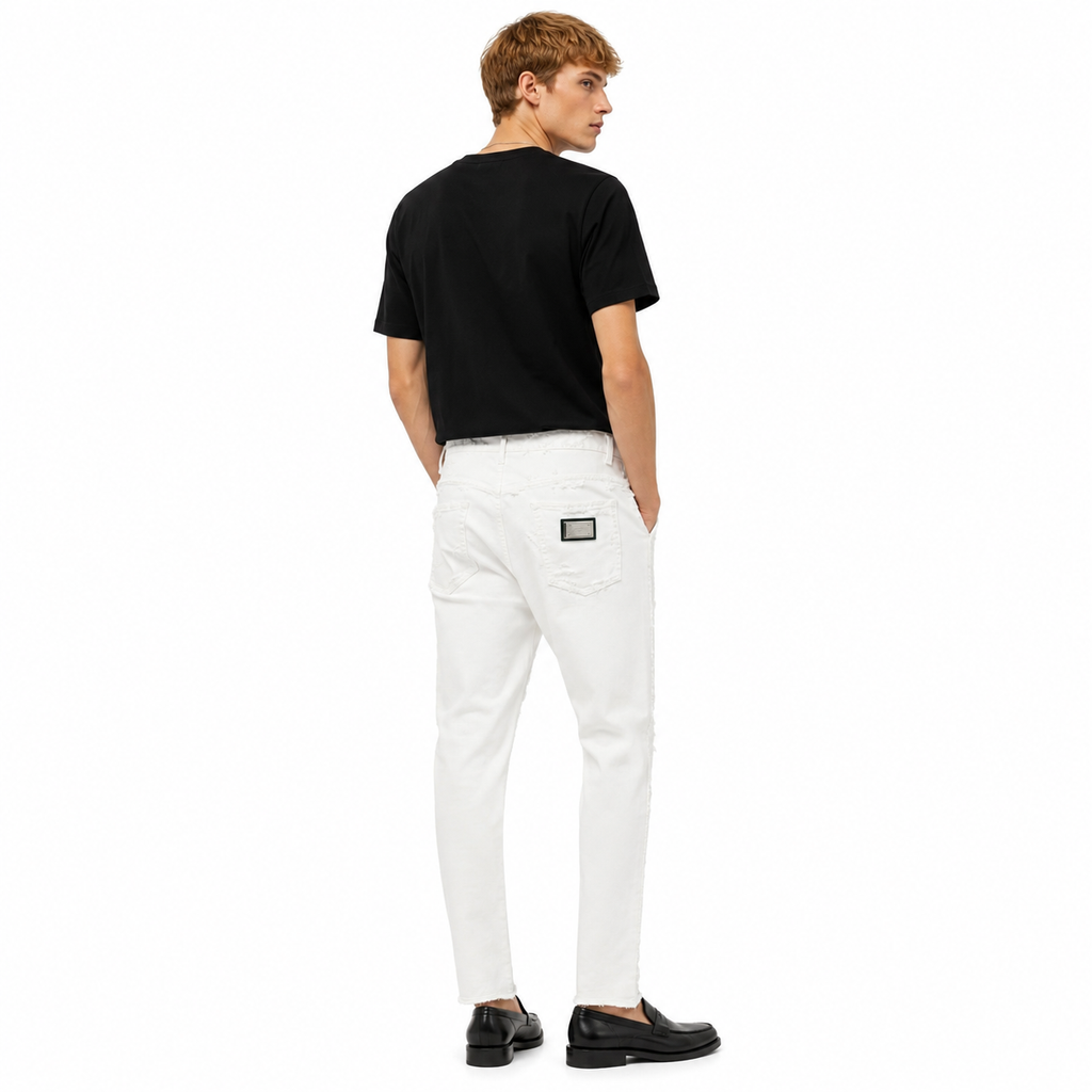 Dolce & Gabbana Man White Trousers