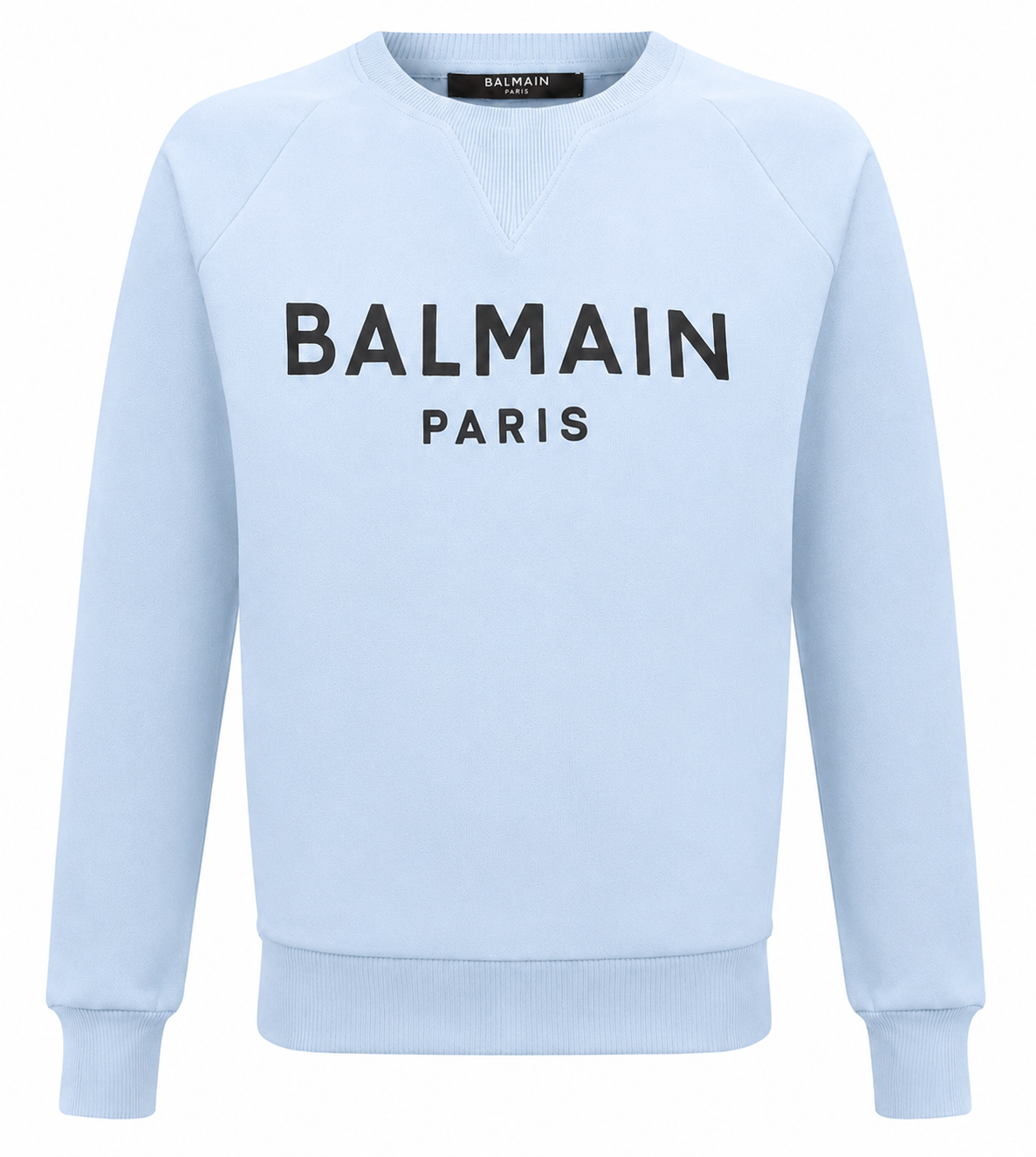 Balmain Man Light Blue Sweatshirts