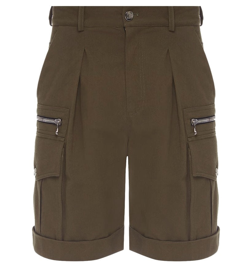 Balmain Man Green shorts