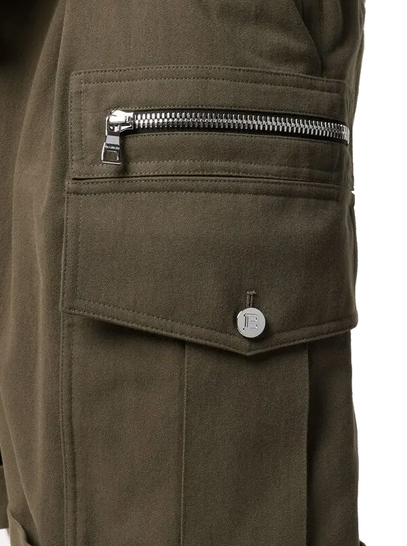 Balmain Man Green shorts